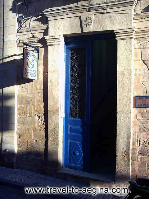  AEGINA PHOTO GALLERY - AEGINA PORT POLICE BUILDING