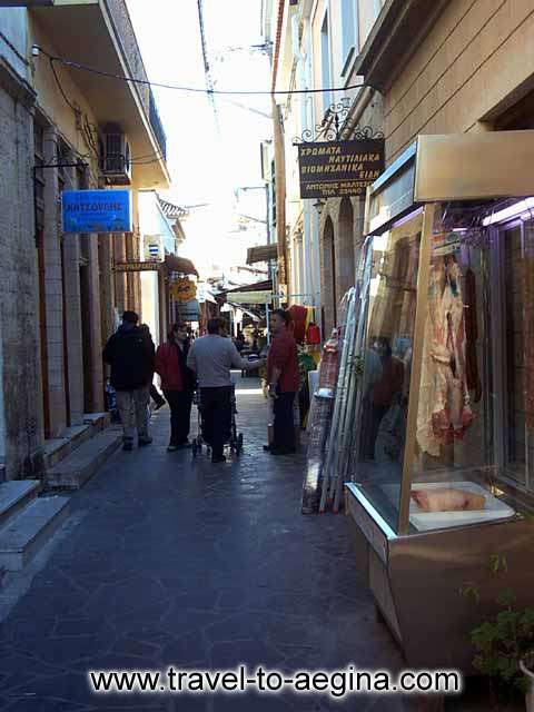  AEGINA PHOTO GALLERY - AEGINA NARROW PATHWAY